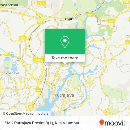 SMK Putrajaya Presint 8(1) map