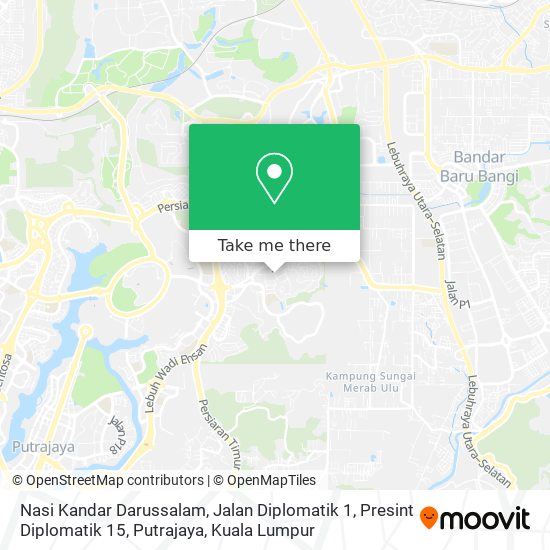 Peta Nasi Kandar Darussalam, Jalan Diplomatik 1, Presint Diplomatik 15, Putrajaya
