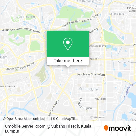 Umobile Server Room @ Subang HiTech map