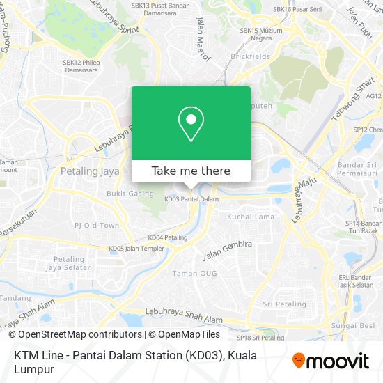 KTM Line - Pantai Dalam Station (KD03) map