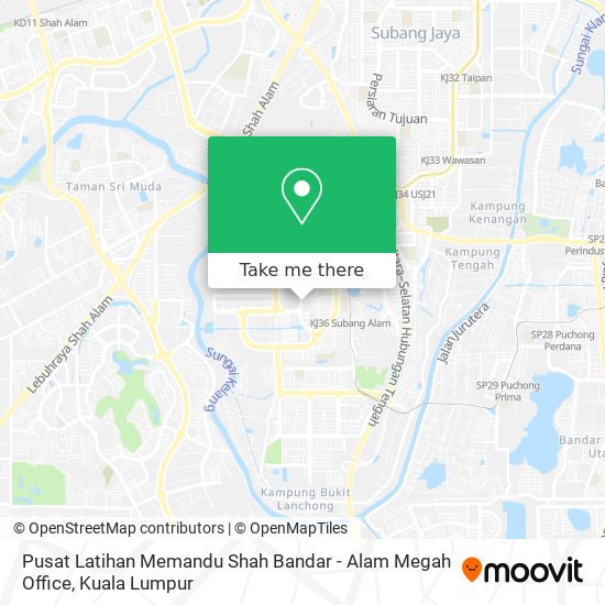 Pusat Latihan Memandu Shah Bandar - Alam Megah Office map