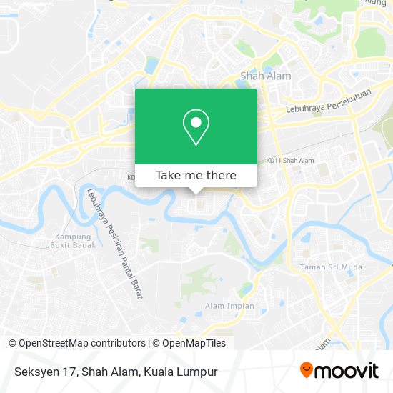 Seksyen 17, Shah Alam map
