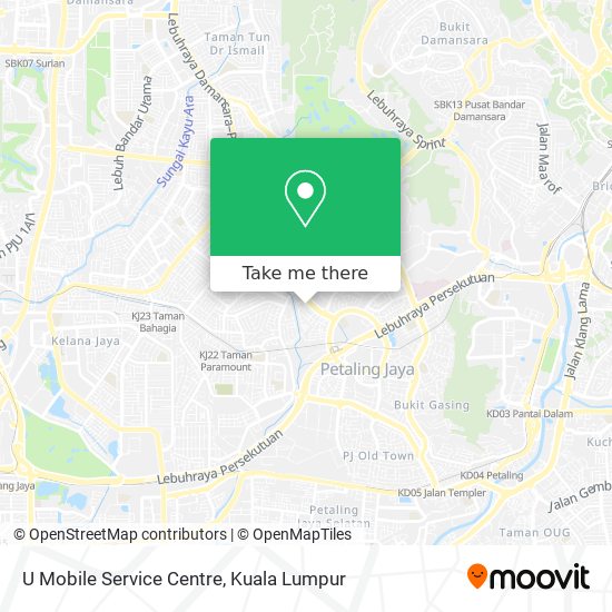U Mobile Service Centre map