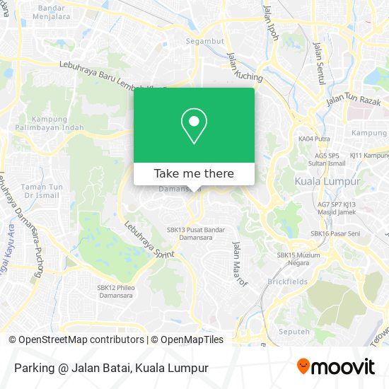 Peta Parking @ Jalan Batai