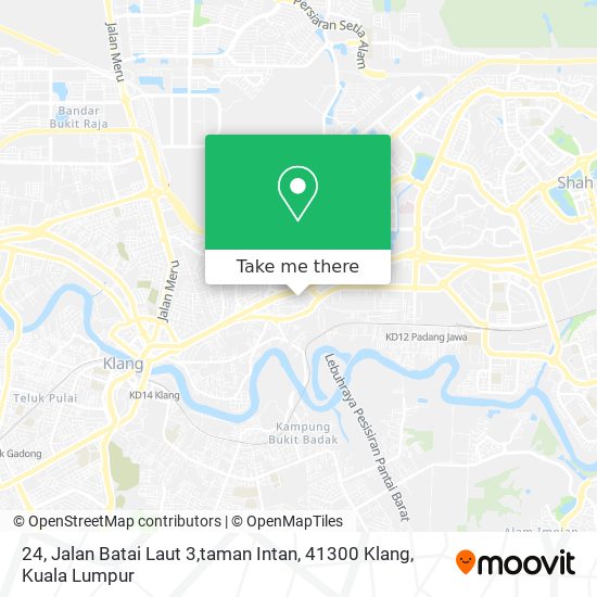 24, Jalan Batai Laut 3,taman Intan, 41300 Klang map
