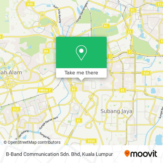 B-Band Communication Sdn. Bhd map