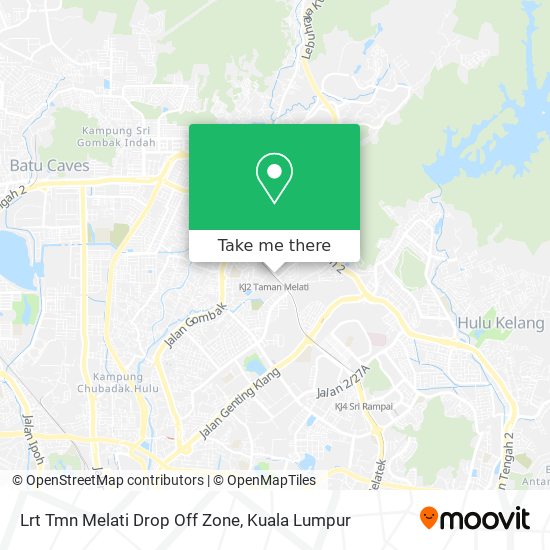 Lrt Tmn Melati Drop Off Zone map