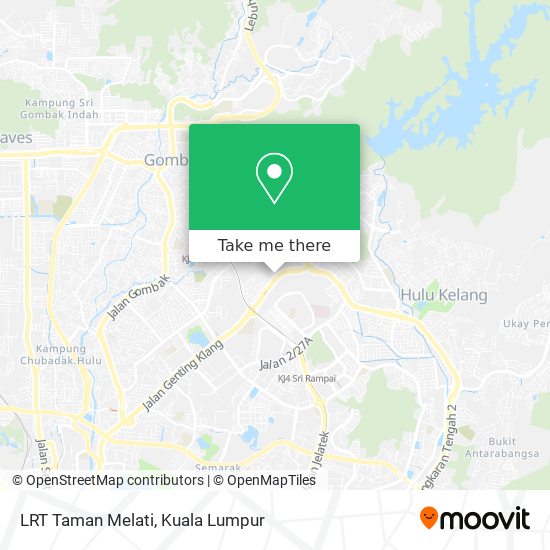 LRT Taman Melati map