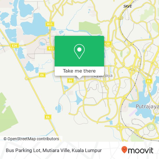 Peta Bus Parking Lot, Mutiara Ville