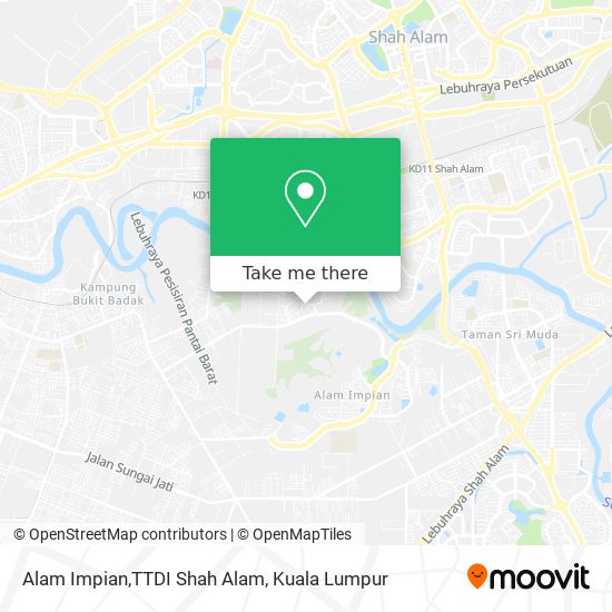 Alam Impian,TTDI Shah Alam map