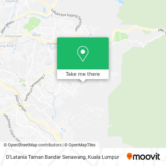 Peta D'Latania Taman Bandar Senawang