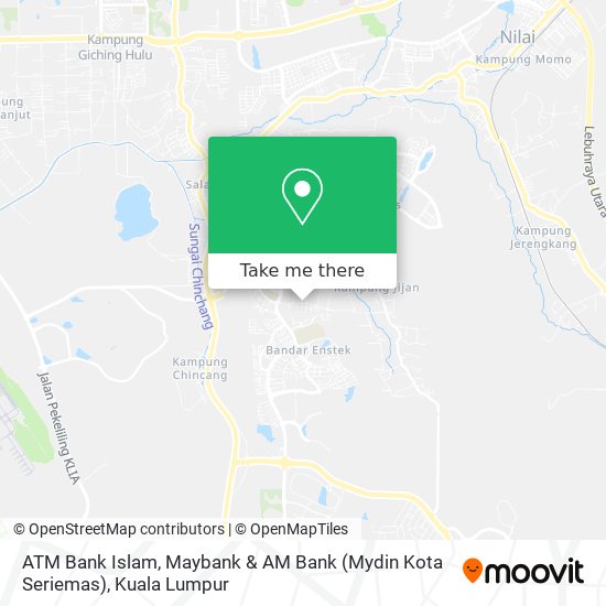 Peta ATM Bank Islam, Maybank & AM Bank (Mydin Kota Seriemas)
