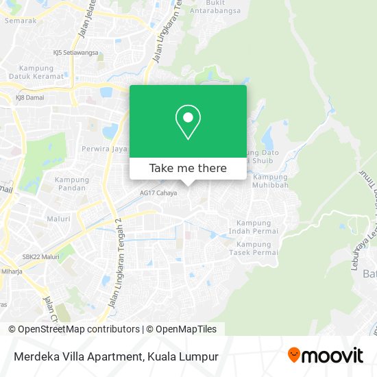 Merdeka Villa Apartment map