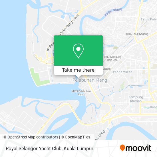 Peta Royal Selangor Yacht Club