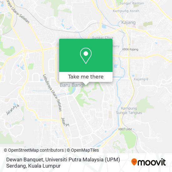 Peta Dewan Banquet, Universiti Putra Malaysia (UPM) Serdang