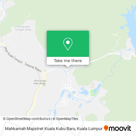 Peta Mahkamah Majistret Kuala Kubu Baru