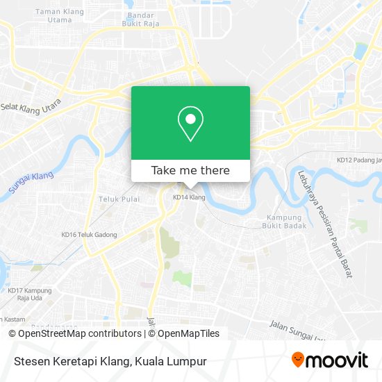 Stesen Keretapi Klang map