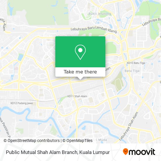 Peta Public Mutual Shah Alam Branch