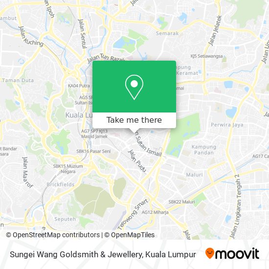 Sungei Wang Goldsmith & Jewellery map