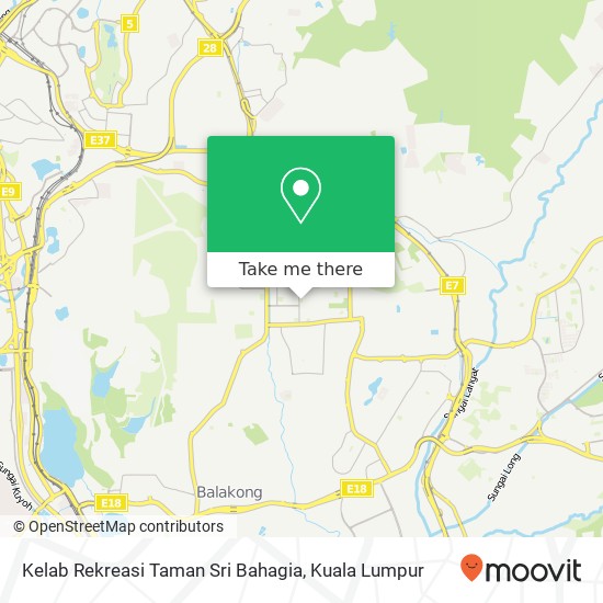 Peta Kelab Rekreasi Taman Sri Bahagia