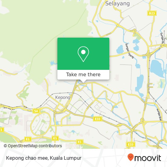 Kepong chao mee map