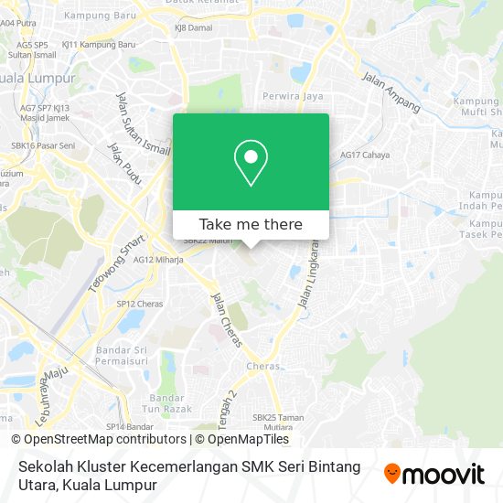 Peta Sekolah Kluster Kecemerlangan SMK Seri Bintang Utara