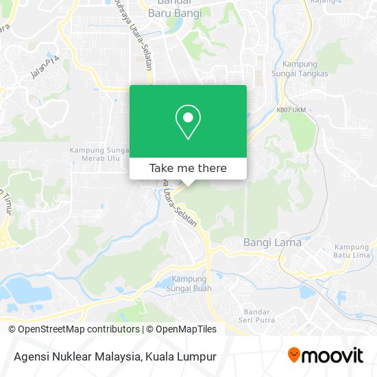 Agensi Nuklear Malaysia map
