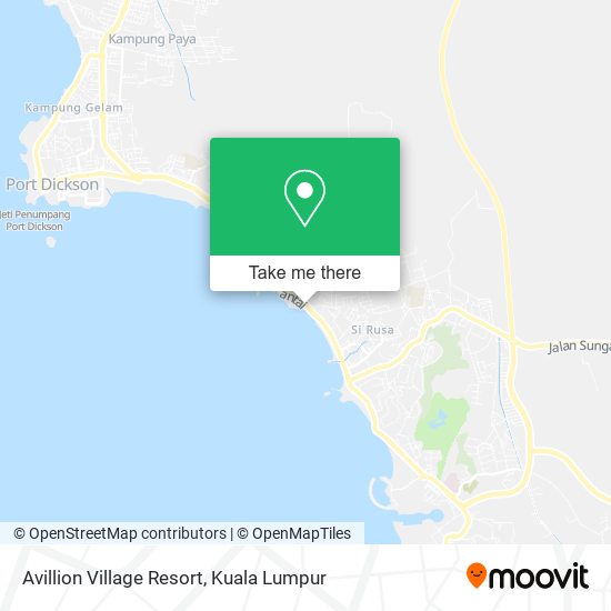 Avillion Village Resort map