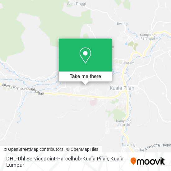 DHL-Dhl Servicepoint-Parcelhub-Kuala Pilah map