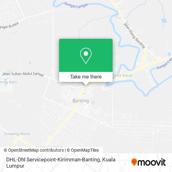 DHL-Dhl Servicepoint-Kirimman-Banting map