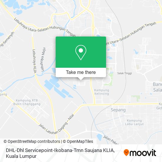 Peta DHL-Dhl Servicepoint-Ikobana-Tmn Saujana KLIA