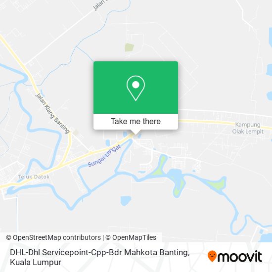 DHL-Dhl Servicepoint-Cpp-Bdr Mahkota Banting map