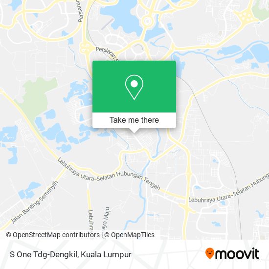 S One Tdg-Dengkil map