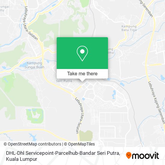 Peta DHL-Dhl Servicepoint-Parcelhub-Bandar Seri Putra