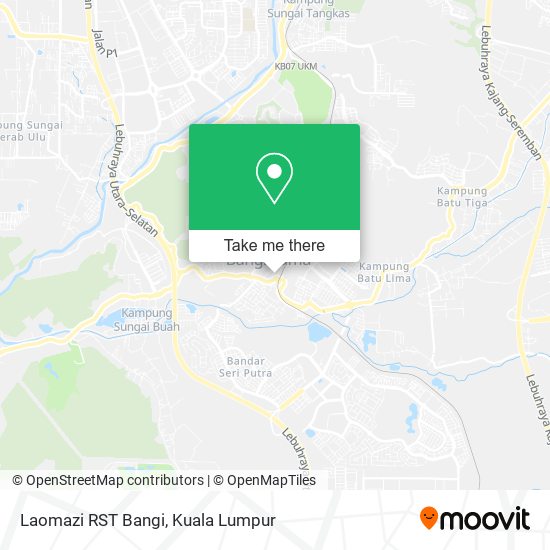 Peta Laomazi RST Bangi