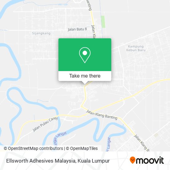 Peta Ellsworth Adhesives Malaysia