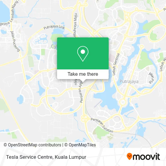 Tesla Service Centre map