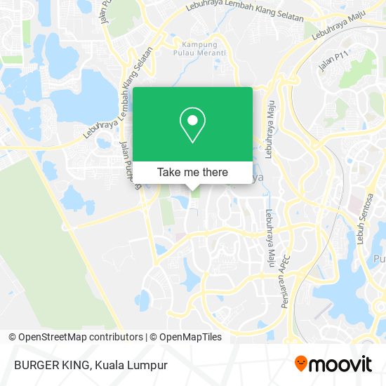 BURGER KING map