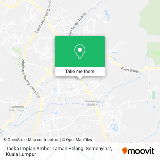 Taska Impian Amber Taman Pelangi Semenyih 2 map