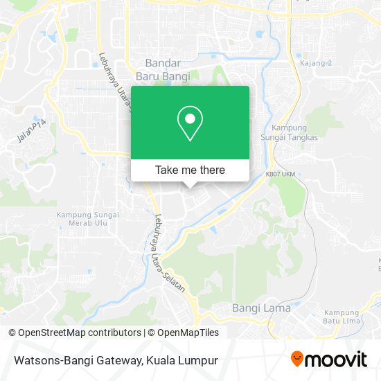 Watsons-Bangi Gateway map