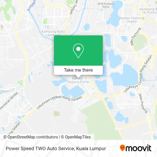 Power Speed TWO Auto Service map