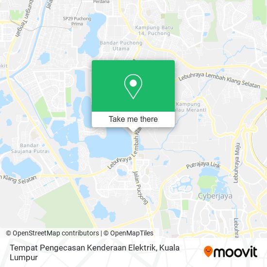 Tempat Pengecasan Kenderaan Elektrik map