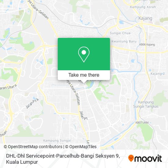 DHL-Dhl Servicepoint-Parcelhub-Bangi Seksyen 9 map