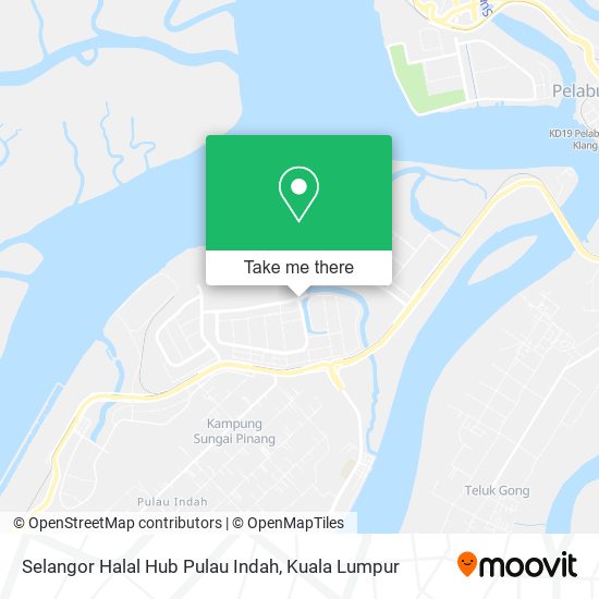 Peta Selangor Halal Hub Pulau Indah
