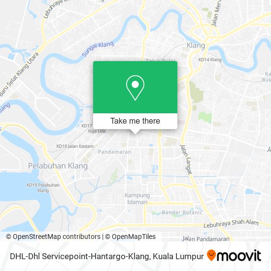 Peta DHL-Dhl Servicepoint-Hantargo-Klang
