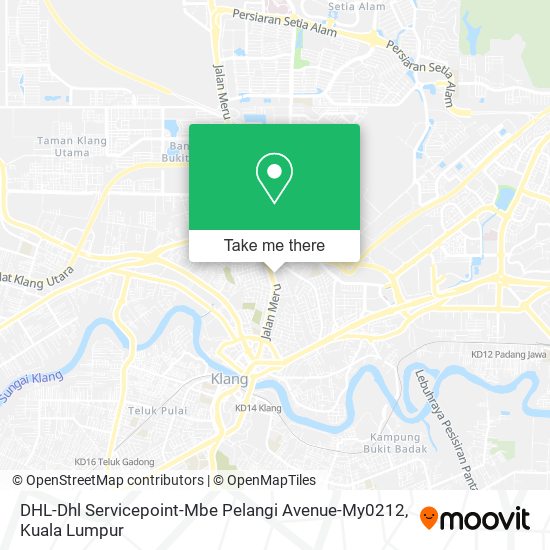 DHL-Dhl Servicepoint-Mbe Pelangi Avenue-My0212 map