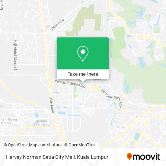 Harvey Norman Setia City Mall map