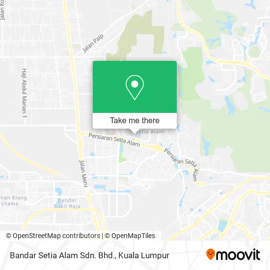 Bandar Setia Alam Sdn. Bhd. map