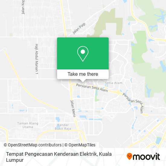 Peta Tempat Pengecasan Kenderaan Elektrik