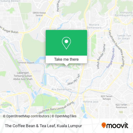 The Coffee Bean & Tea Leaf map